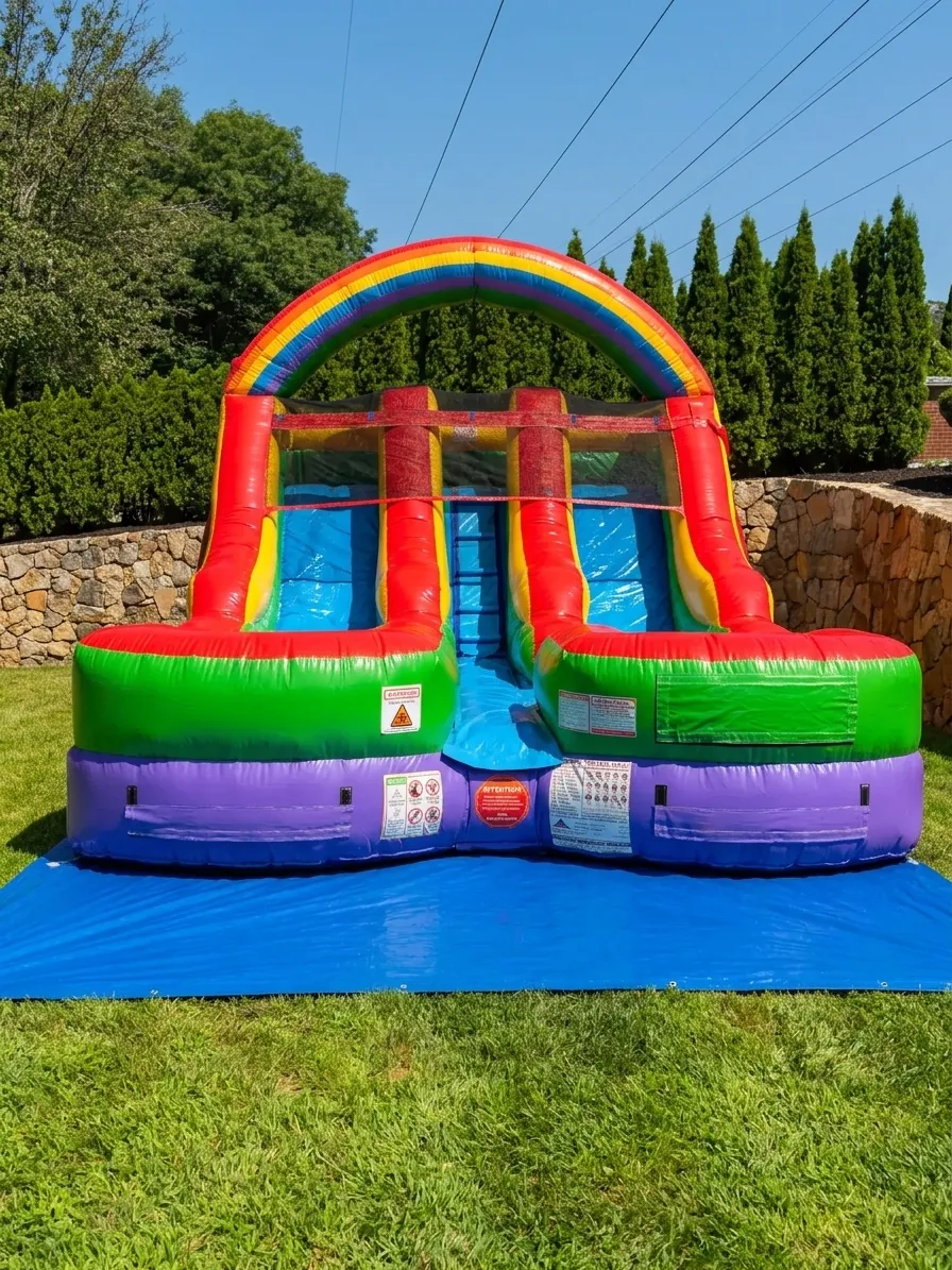Bounce house rental at a kids birthday party in New Hampshire