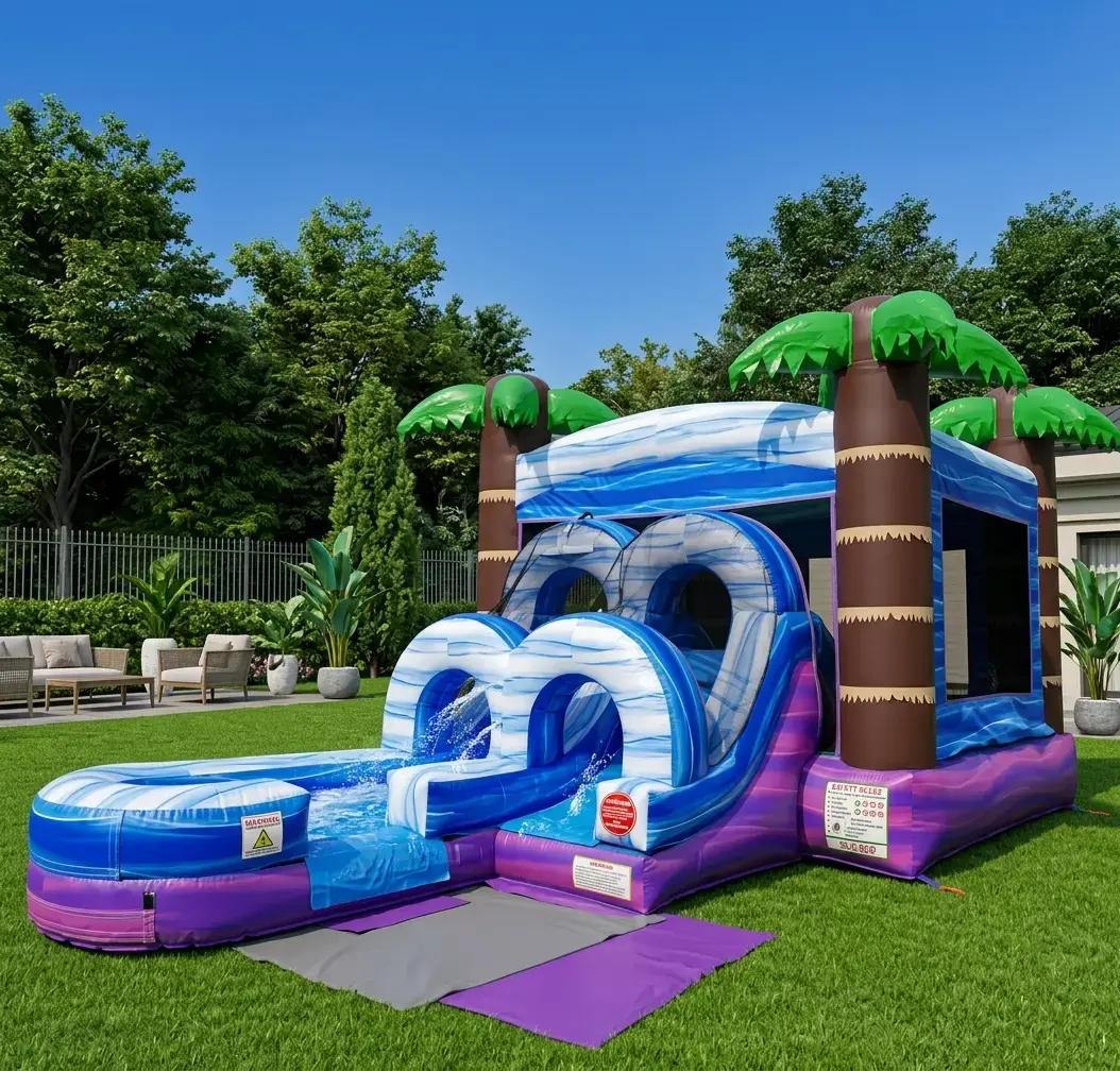 Bounce house at a community event in New Hampshire