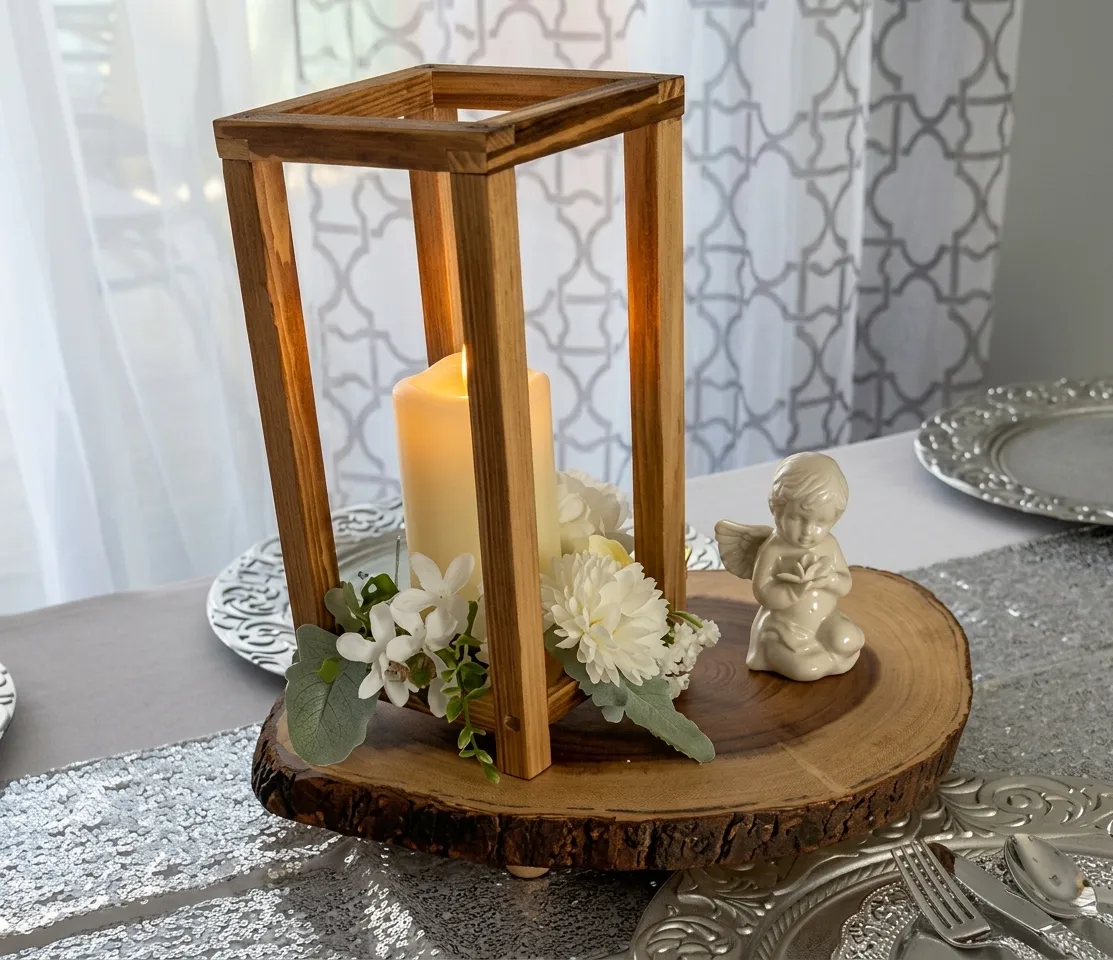 Table decorations for a graduation party in New Hampshire