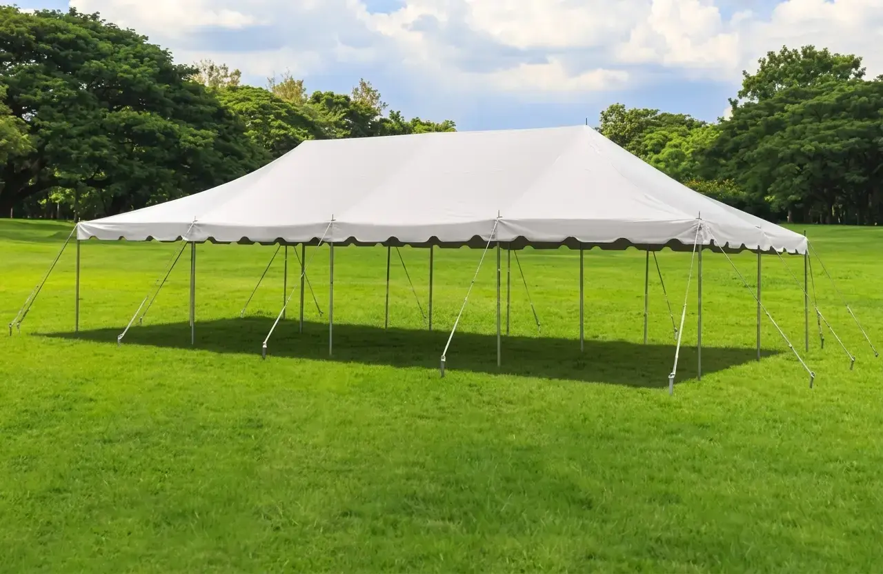 20x30 party tent set up for a graduation party in New Hampshire