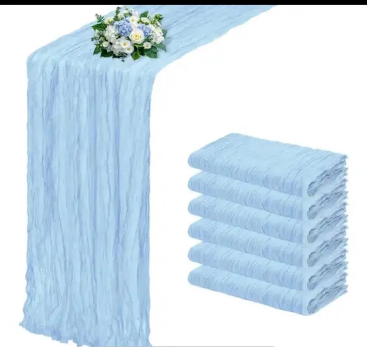Party tablecloths on dining tables in New Hampshire